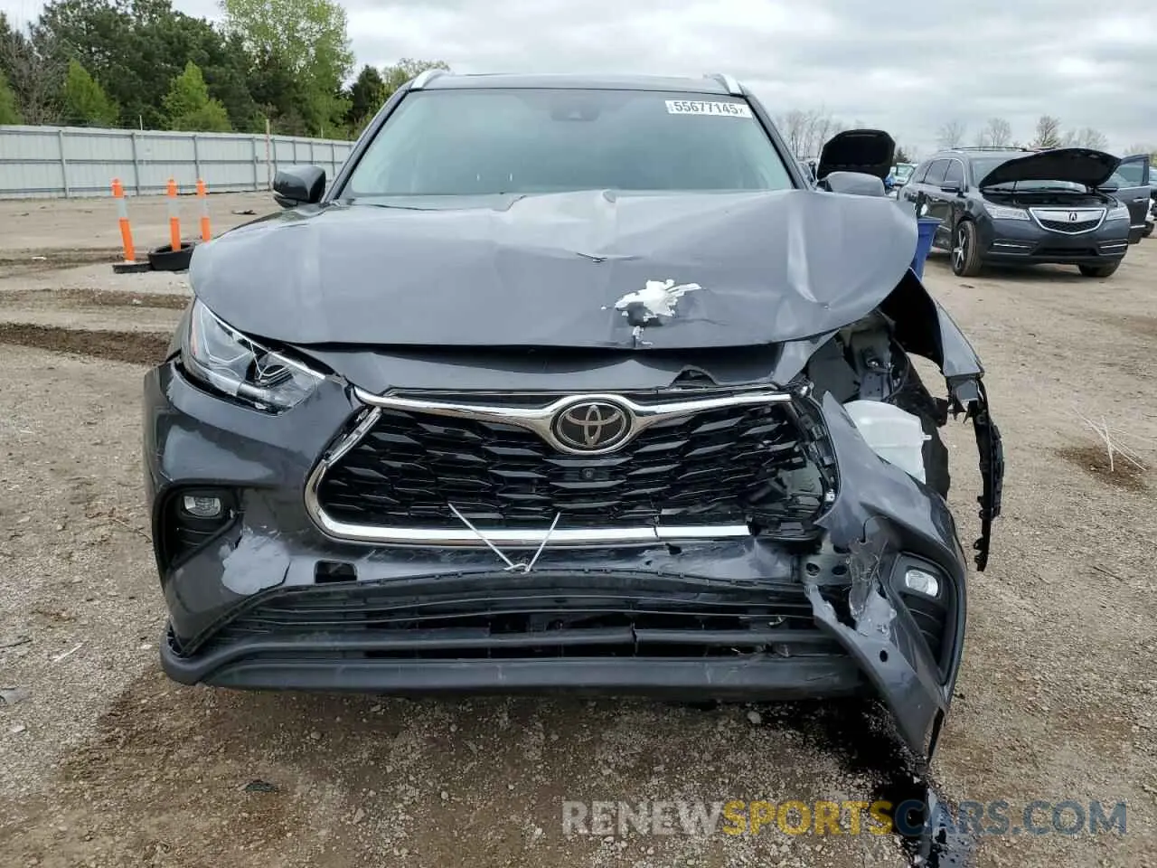 5 Photograph of a damaged car 5TDDZRBH1MS524470 TOYOTA HIGHLANDER 2021