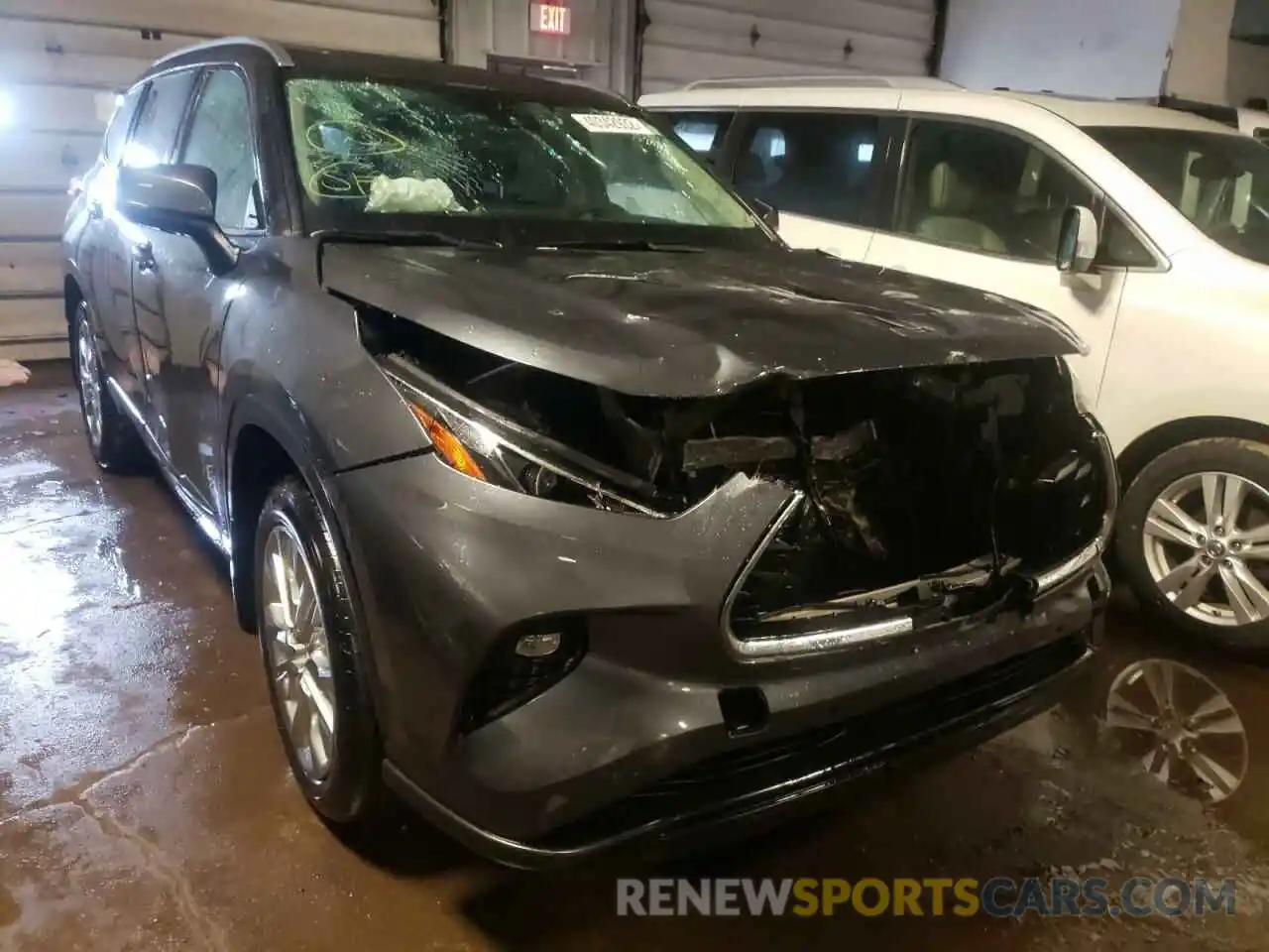 1 Photograph of a damaged car 5TDDZRBH3MS069184 TOYOTA HIGHLANDER 2021