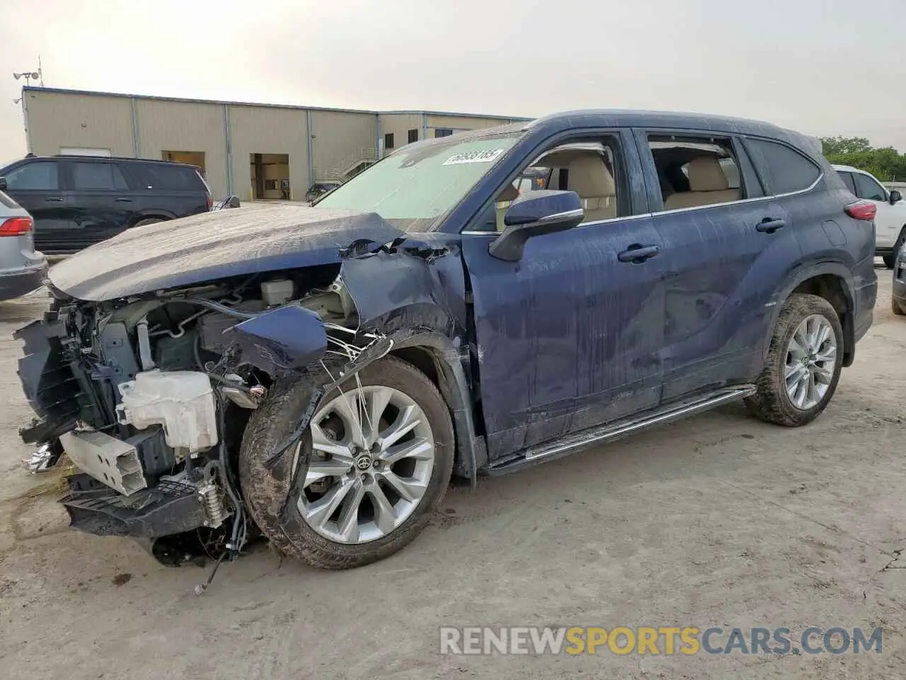 1 Photograph of a damaged car 5TDDZRBH4MS534054 TOYOTA HIGHLANDER 2021