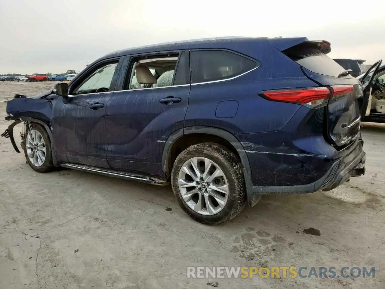 2 Photograph of a damaged car 5TDDZRBH4MS534054 TOYOTA HIGHLANDER 2021