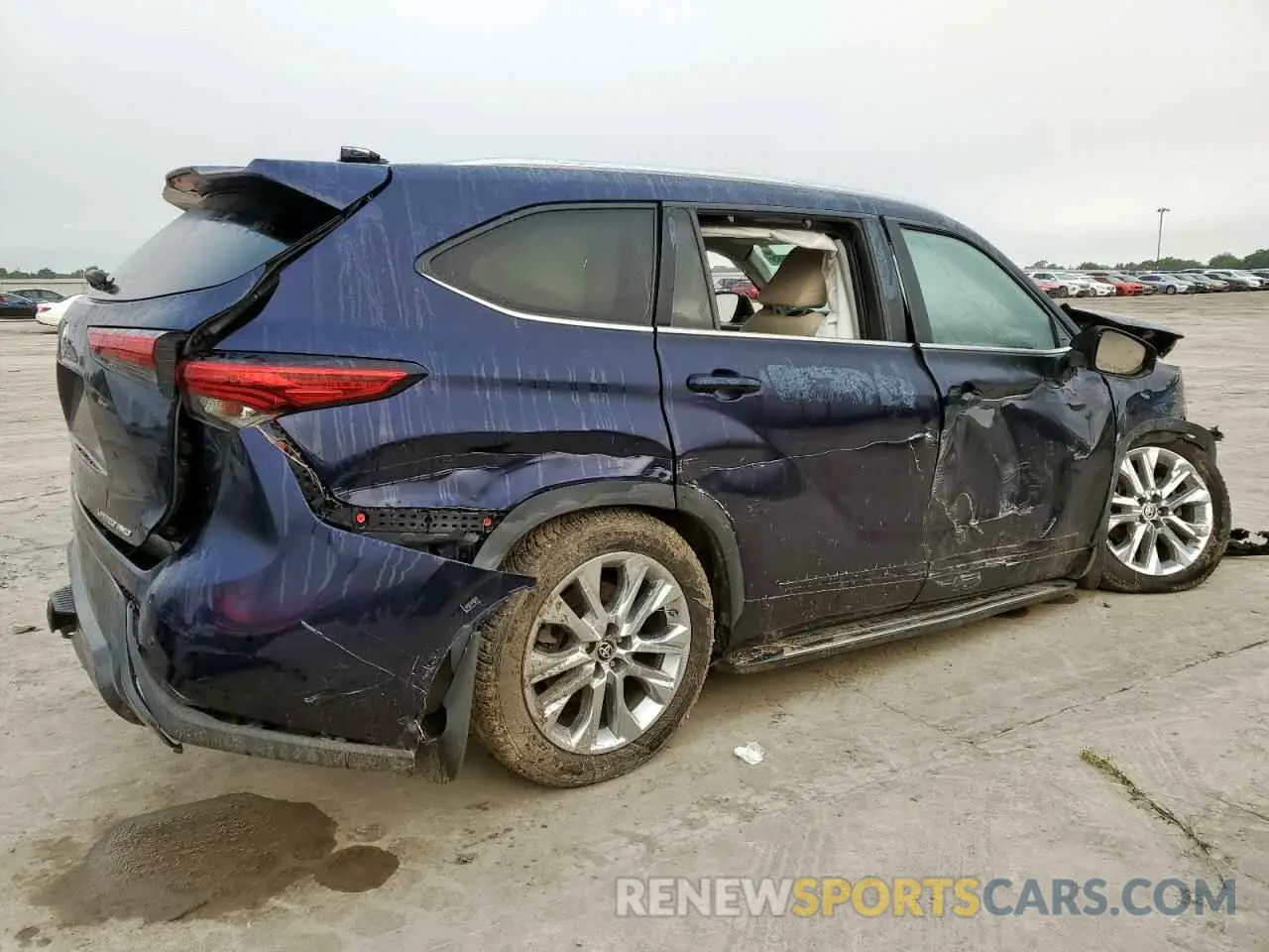 3 Photograph of a damaged car 5TDDZRBH4MS534054 TOYOTA HIGHLANDER 2021