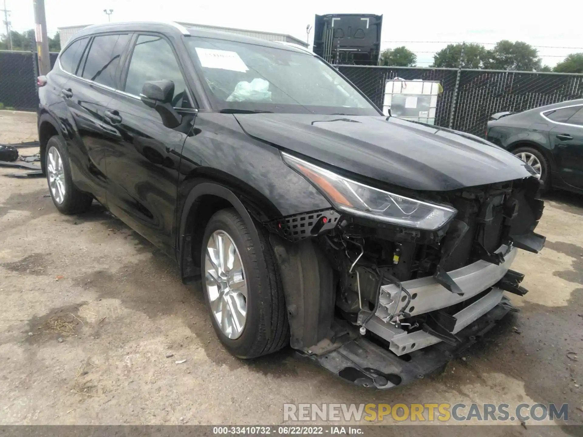 1 Photograph of a damaged car 5TDDZRBH5MS083216 TOYOTA HIGHLANDER 2021