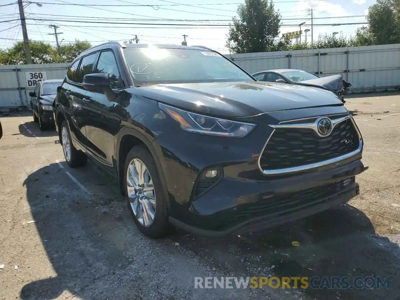 1 Photograph of a damaged car 5TDDZRBH5MS093809 TOYOTA HIGHLANDER 2021