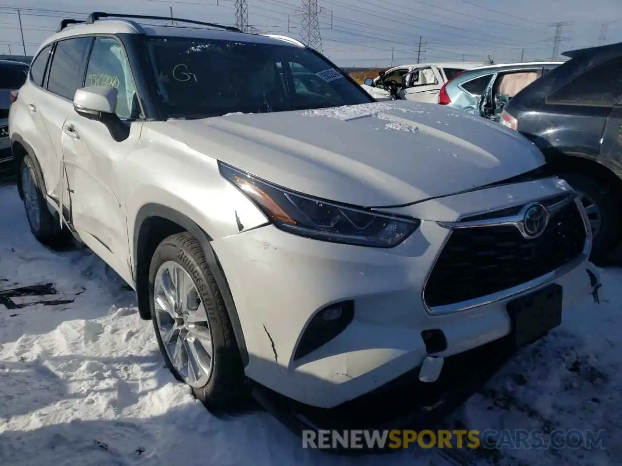 1 Photograph of a damaged car 5TDDZRBH6MS098517 TOYOTA HIGHLANDER 2021