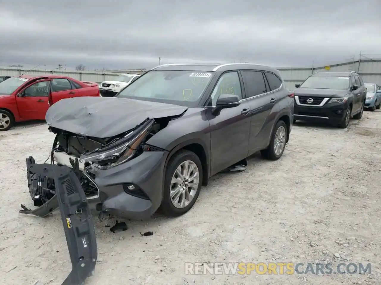 2 Photograph of a damaged car 5TDDZRBH6MS125456 TOYOTA HIGHLANDER 2021