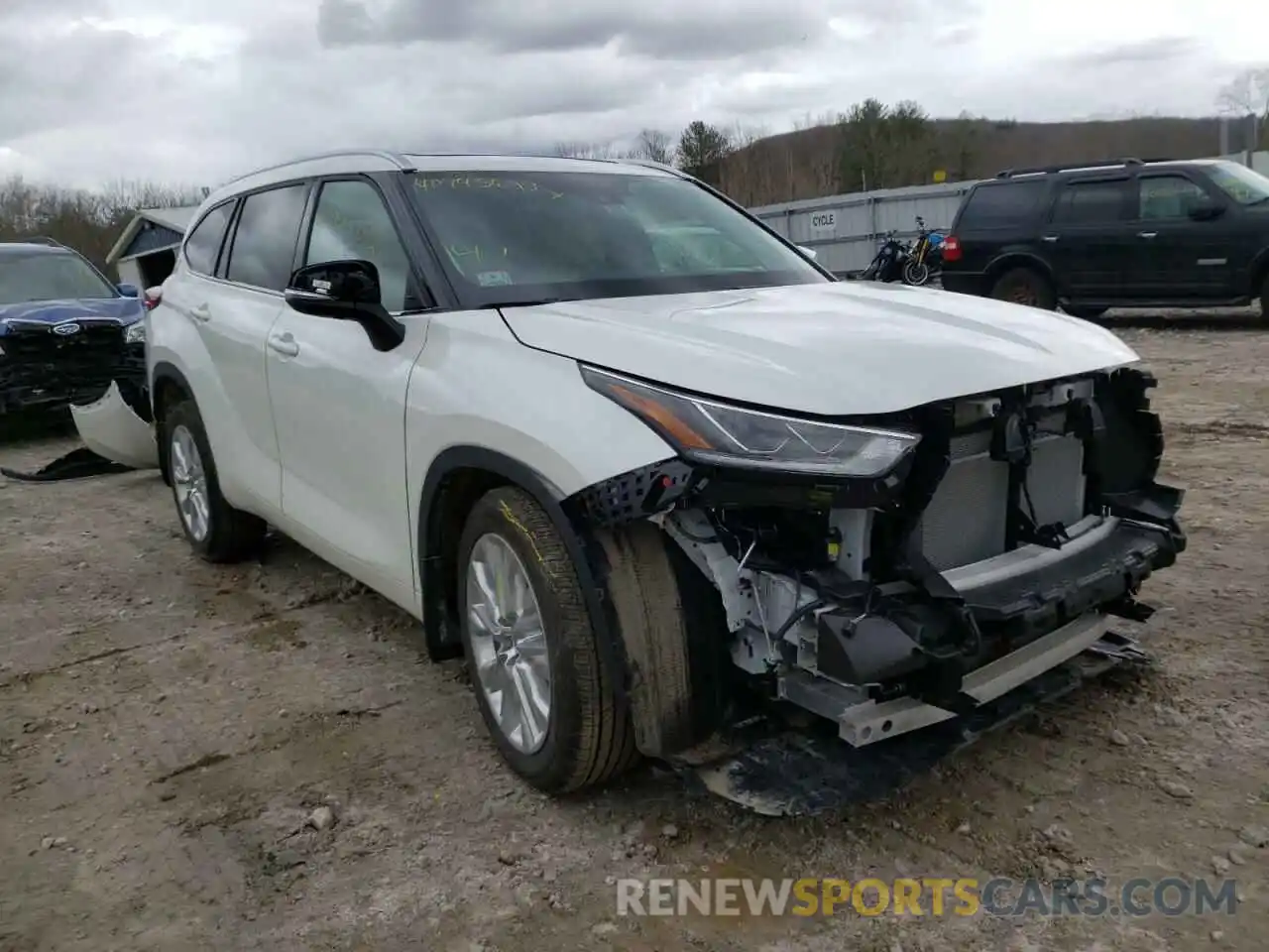 1 Photograph of a damaged car 5TDDZRBH7MS141150 TOYOTA HIGHLANDER 2021