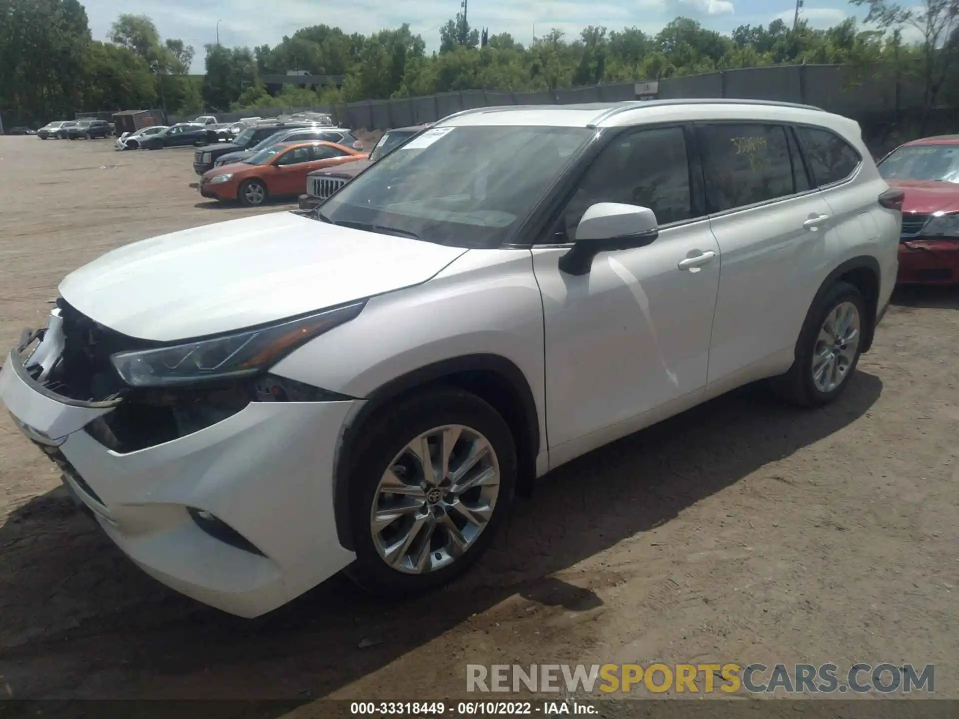 2 Photograph of a damaged car 5TDDZRBH7MS529933 TOYOTA HIGHLANDER 2021