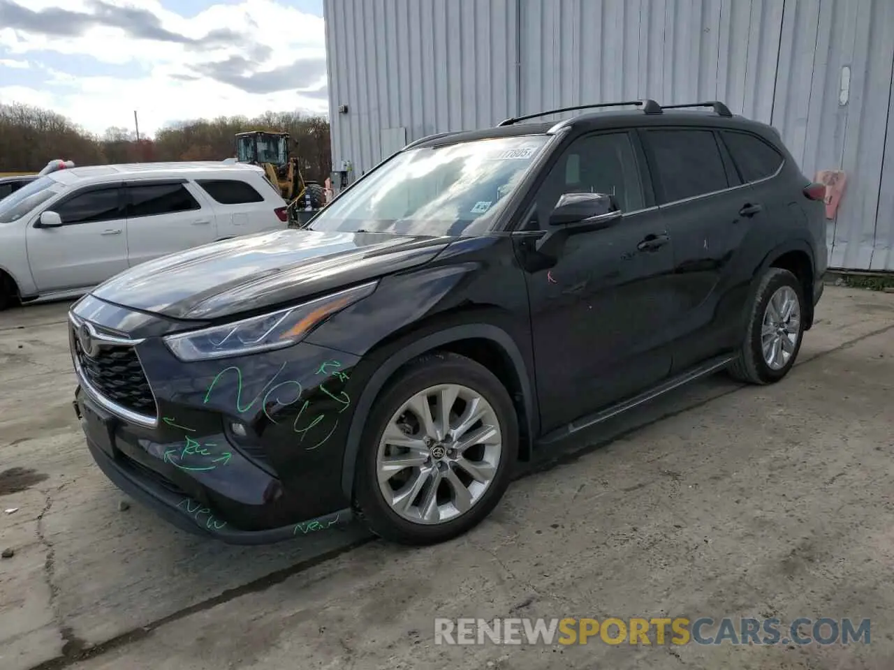 1 Photograph of a damaged car 5TDDZRBH8MS070640 TOYOTA HIGHLANDER 2021
