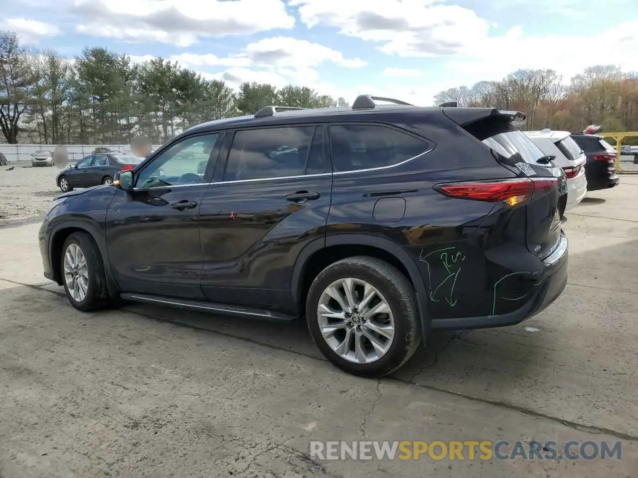 2 Photograph of a damaged car 5TDDZRBH8MS070640 TOYOTA HIGHLANDER 2021