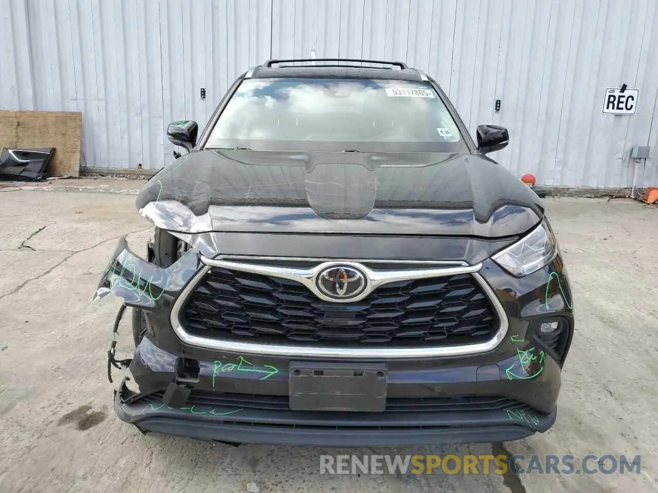 5 Photograph of a damaged car 5TDDZRBH8MS070640 TOYOTA HIGHLANDER 2021