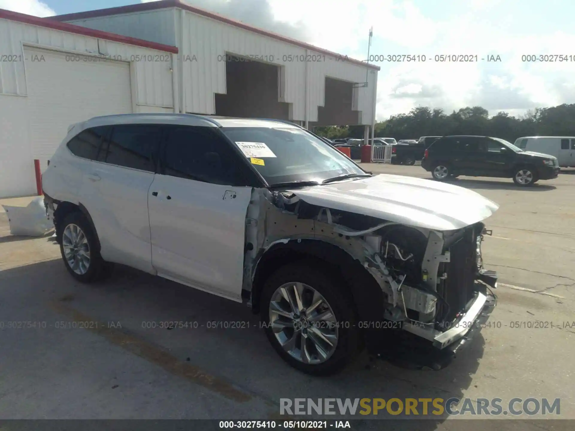 1 Photograph of a damaged car 5TDDZRBH8MS531402 TOYOTA HIGHLANDER 2021