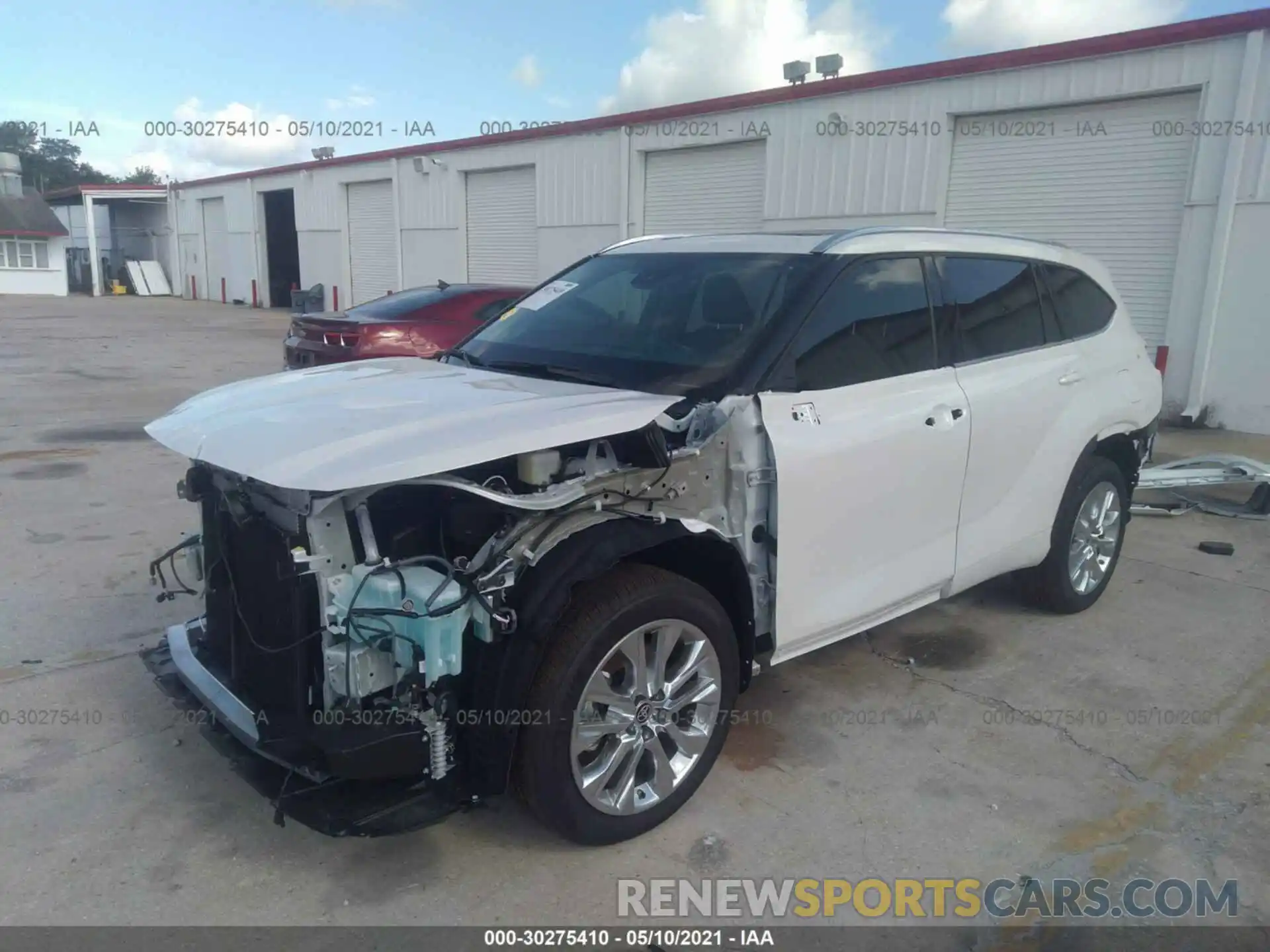 2 Photograph of a damaged car 5TDDZRBH8MS531402 TOYOTA HIGHLANDER 2021