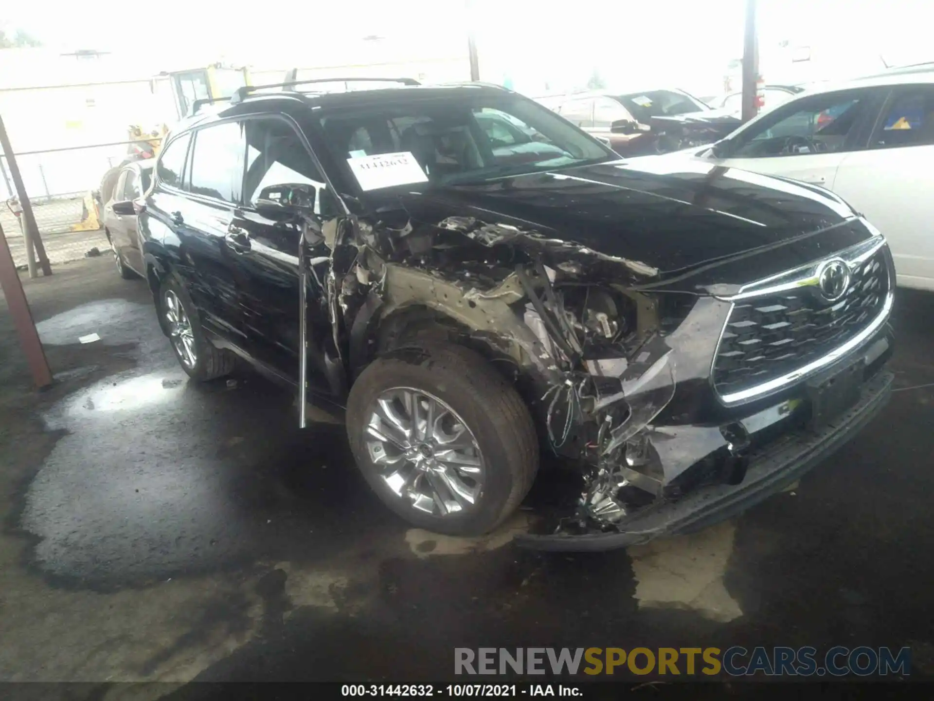 1 Photograph of a damaged car 5TDDZRBH9MS119389 TOYOTA HIGHLANDER 2021