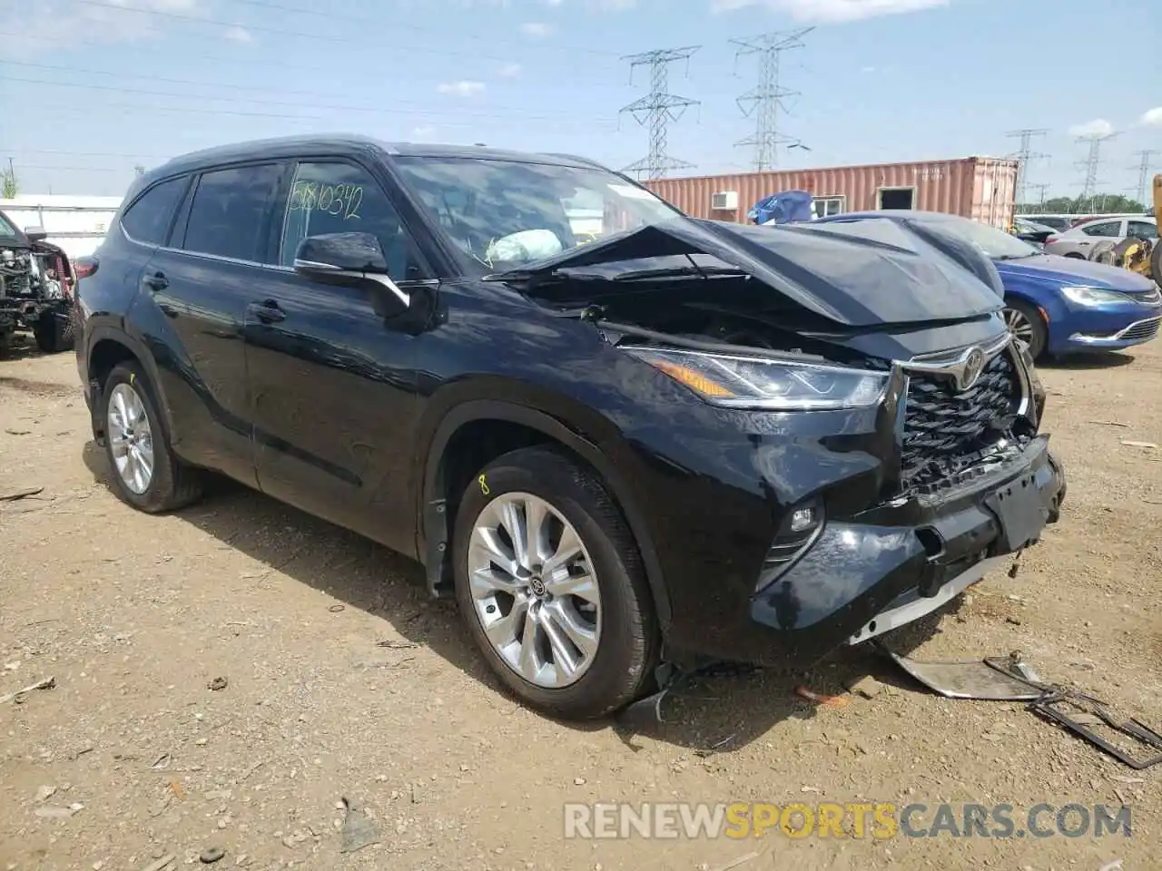 1 Photograph of a damaged car 5TDDZRBHXMS141319 TOYOTA HIGHLANDER 2021