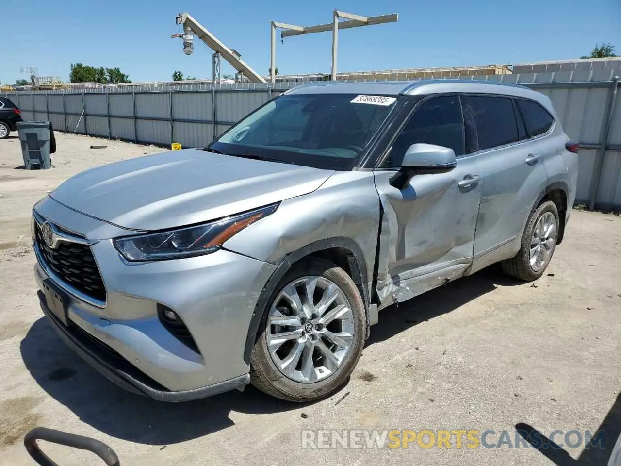 1 Photograph of a damaged car 5TDDZRBHXMS528551 TOYOTA HIGHLANDER 2021