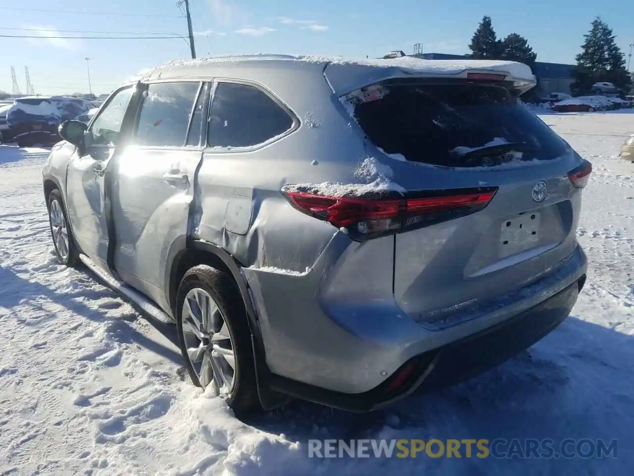 3 Photograph of a damaged car 5TDDZRBHXMS531904 TOYOTA HIGHLANDER 2021