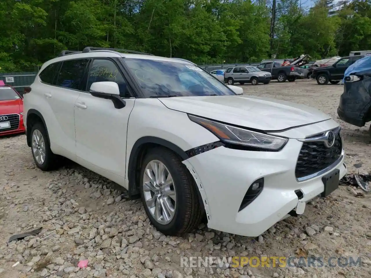 1 Photograph of a damaged car 5TDDZRBHXMS545320 TOYOTA HIGHLANDER 2021