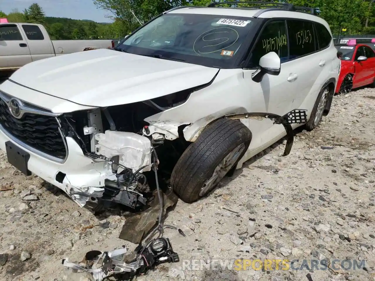 9 Photograph of a damaged car 5TDDZRBHXMS545320 TOYOTA HIGHLANDER 2021