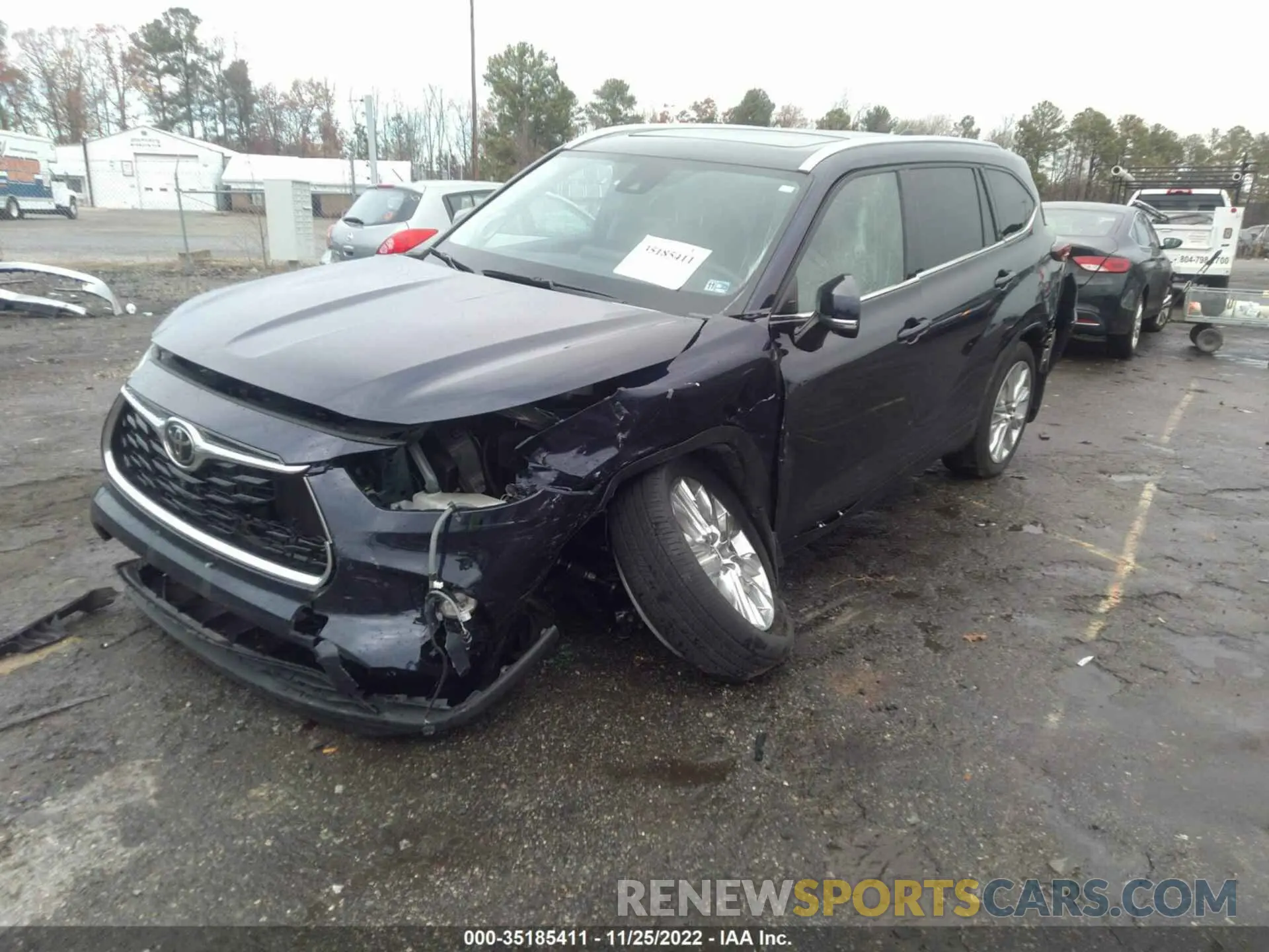 2 Photograph of a damaged car 5TDDZRBHXMS554082 TOYOTA HIGHLANDER 2021