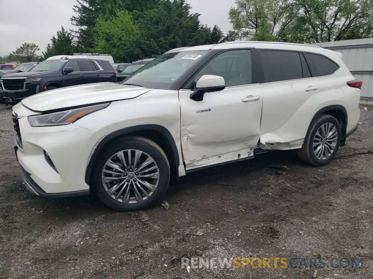 1 Photograph of a damaged car 5TDEBRCH0MS028390 TOYOTA HIGHLANDER 2021