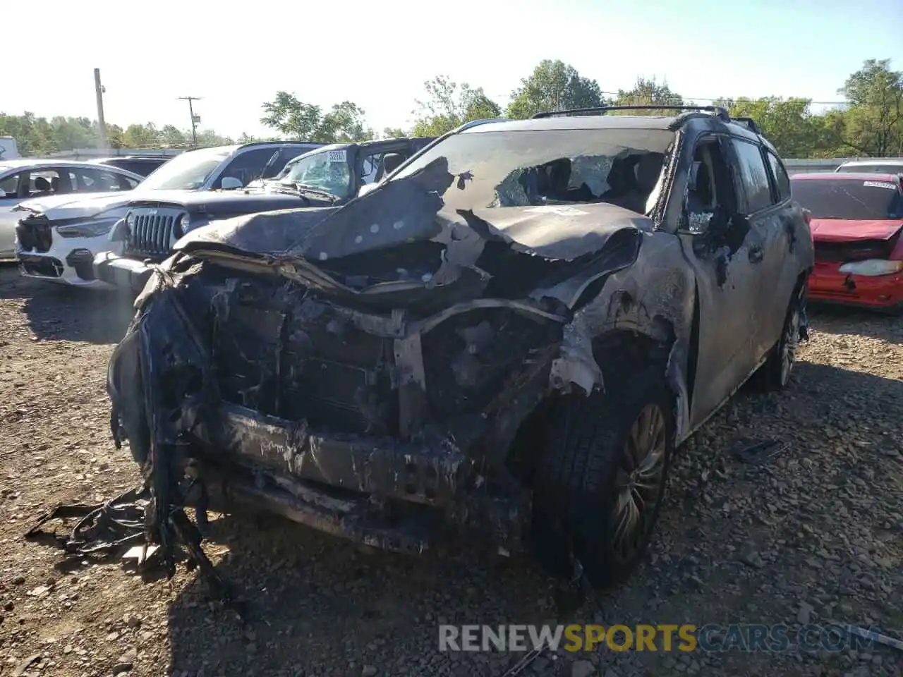 2 Photograph of a damaged car 5TDEBRCH0MS035677 TOYOTA HIGHLANDER 2021