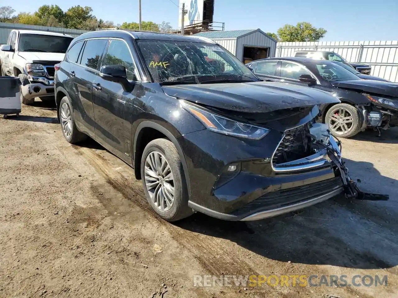 1 Photograph of a damaged car 5TDEBRCH0MS037168 TOYOTA HIGHLANDER 2021