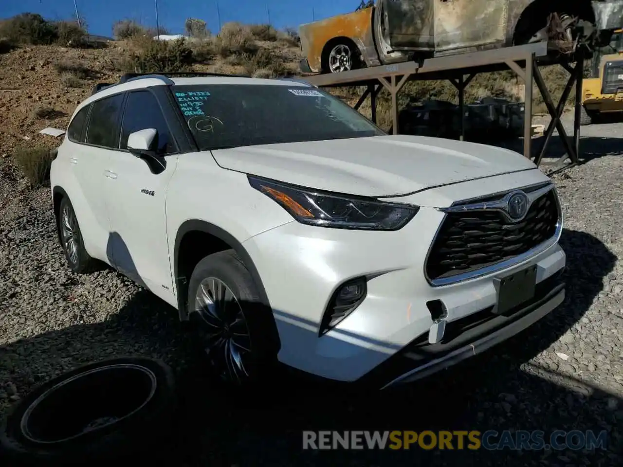 1 Photograph of a damaged car 5TDEBRCH0MS055170 TOYOTA HIGHLANDER 2021