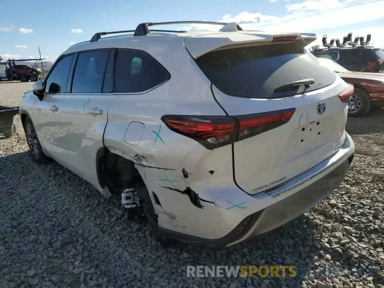 3 Photograph of a damaged car 5TDEBRCH0MS055170 TOYOTA HIGHLANDER 2021