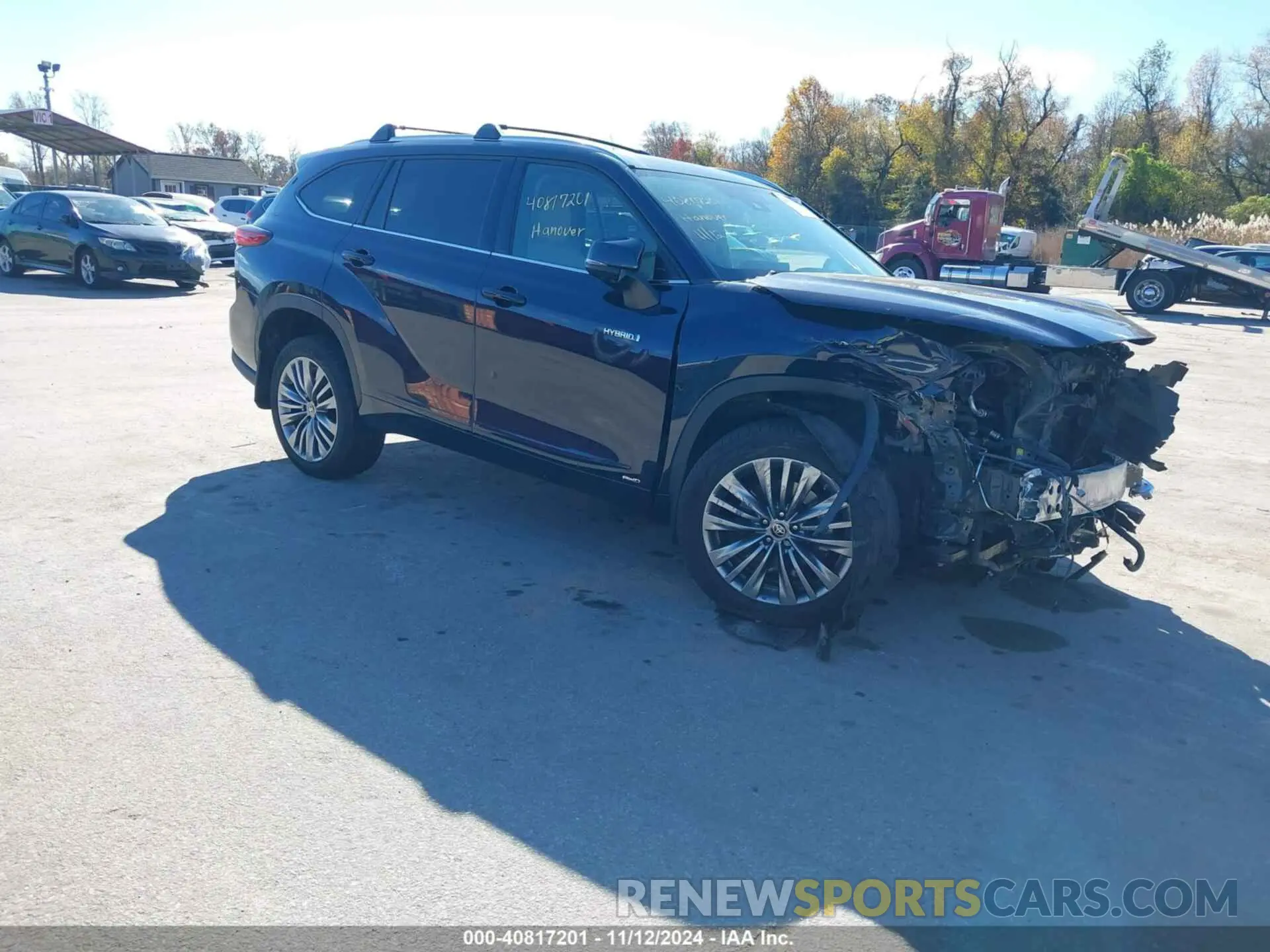 1 Photograph of a damaged car 5TDEBRCH1MS015793 TOYOTA HIGHLANDER 2021