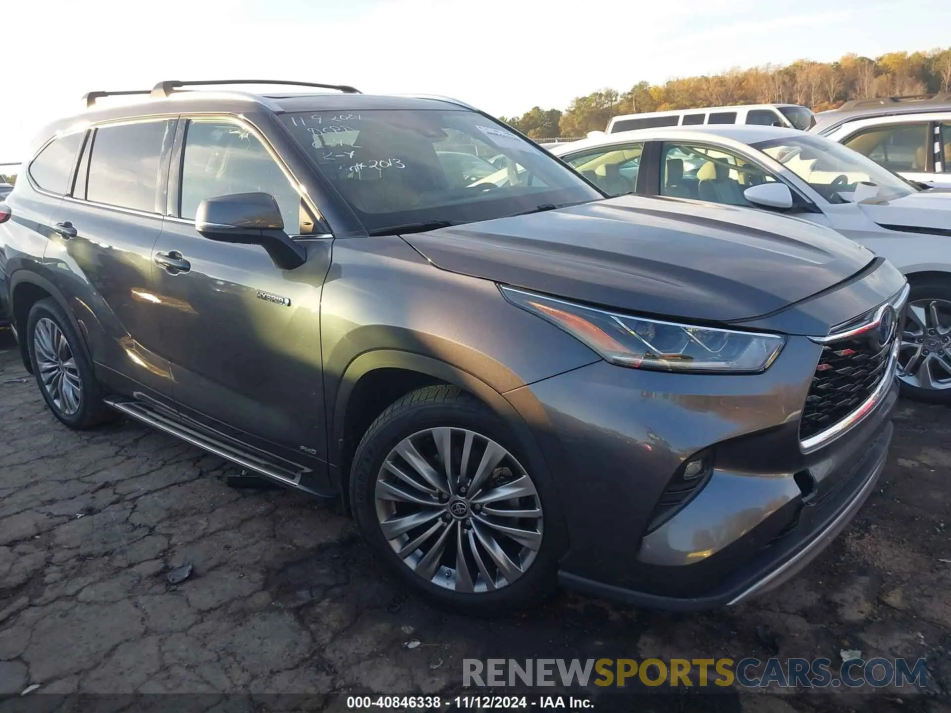 1 Photograph of a damaged car 5TDEBRCH1MS032013 TOYOTA HIGHLANDER 2021