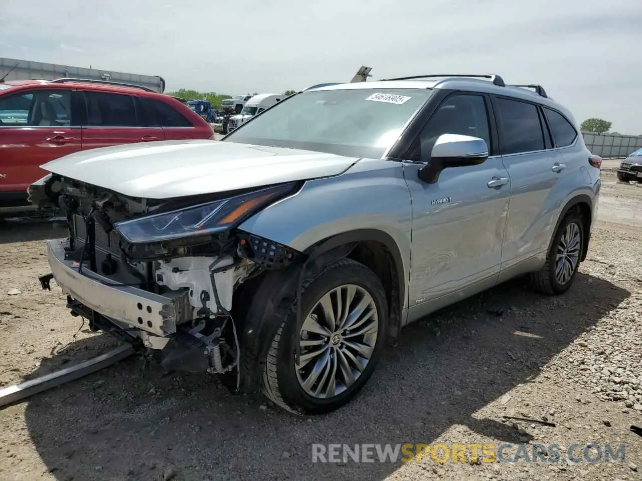 1 Photograph of a damaged car 5TDEBRCH1MS047076 TOYOTA HIGHLANDER 2021