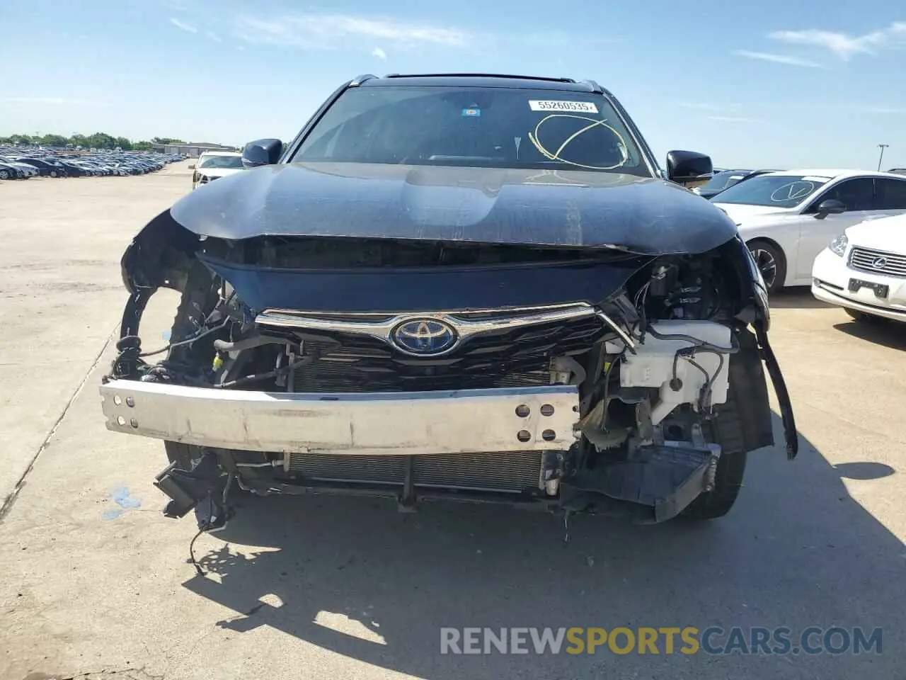 5 Photograph of a damaged car 5TDEBRCH1MS070017 TOYOTA HIGHLANDER 2021