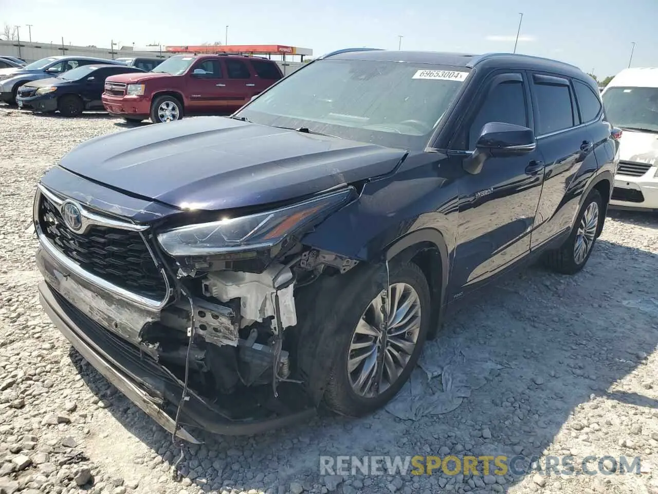 1 Photograph of a damaged car 5TDEBRCH2MS021540 TOYOTA HIGHLANDER 2021