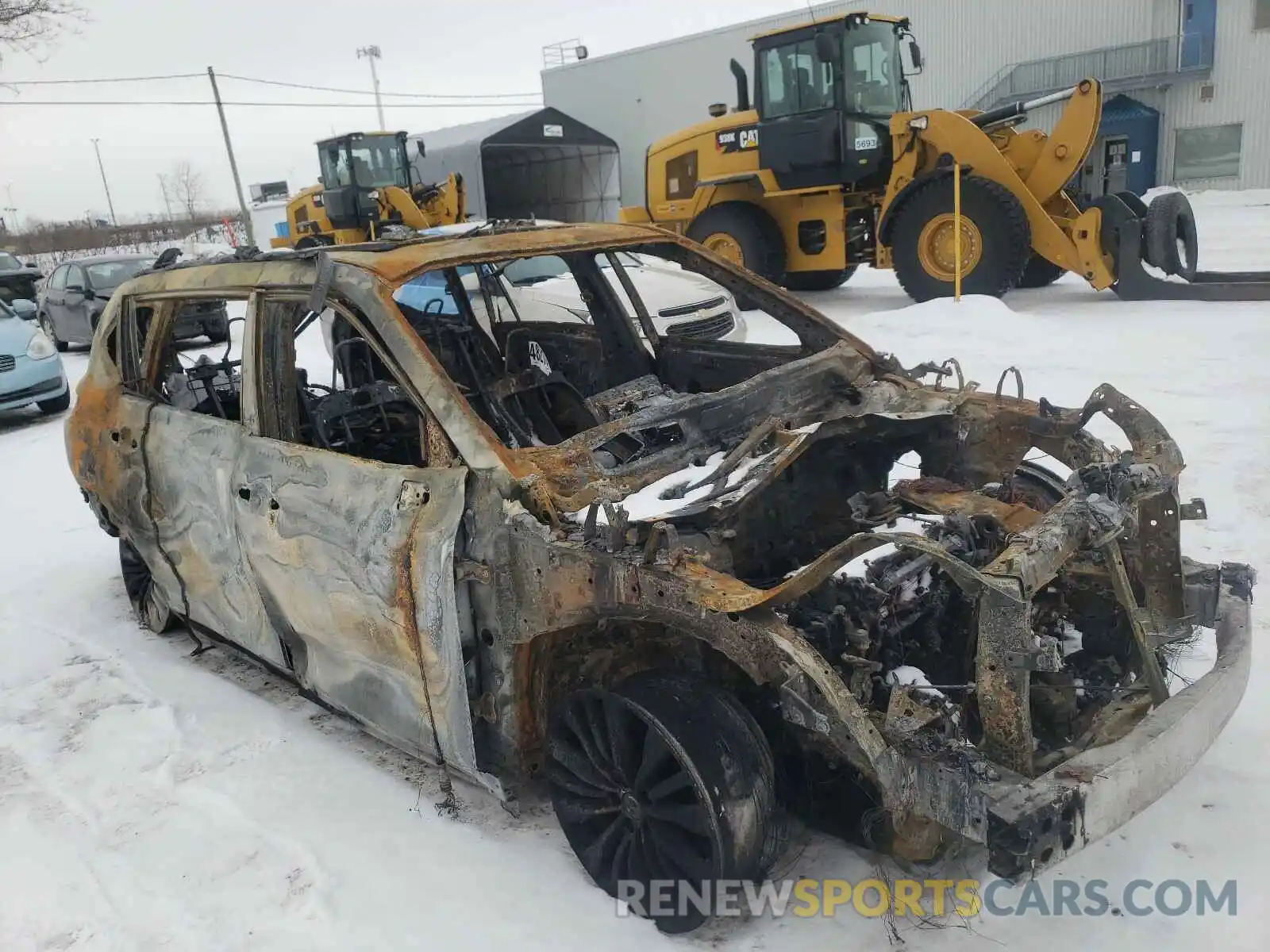 1 Photograph of a damaged car 5TDEBRCH2MS022249 TOYOTA HIGHLANDER 2021