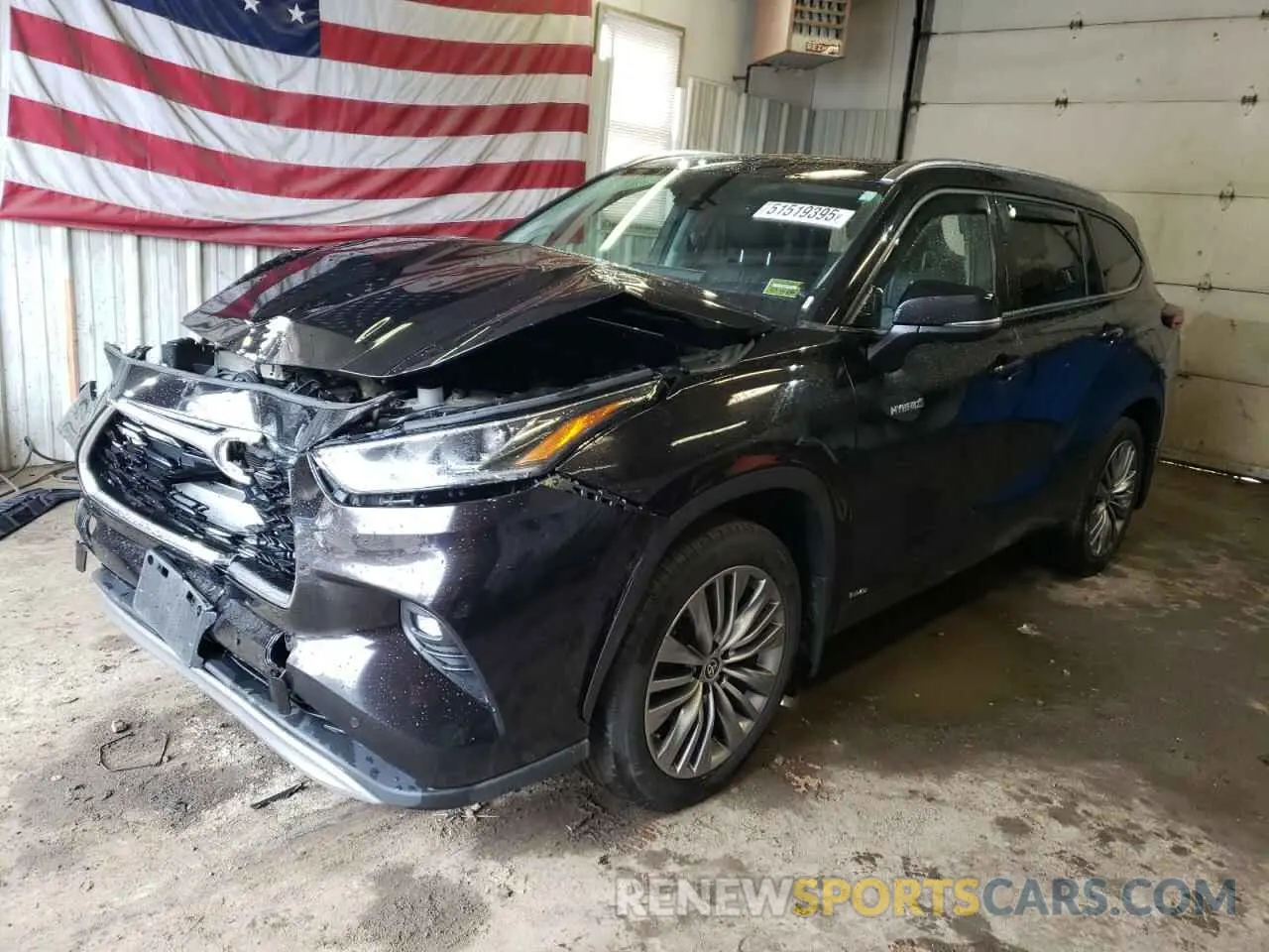 1 Photograph of a damaged car 5TDEBRCH2MS068048 TOYOTA HIGHLANDER 2021