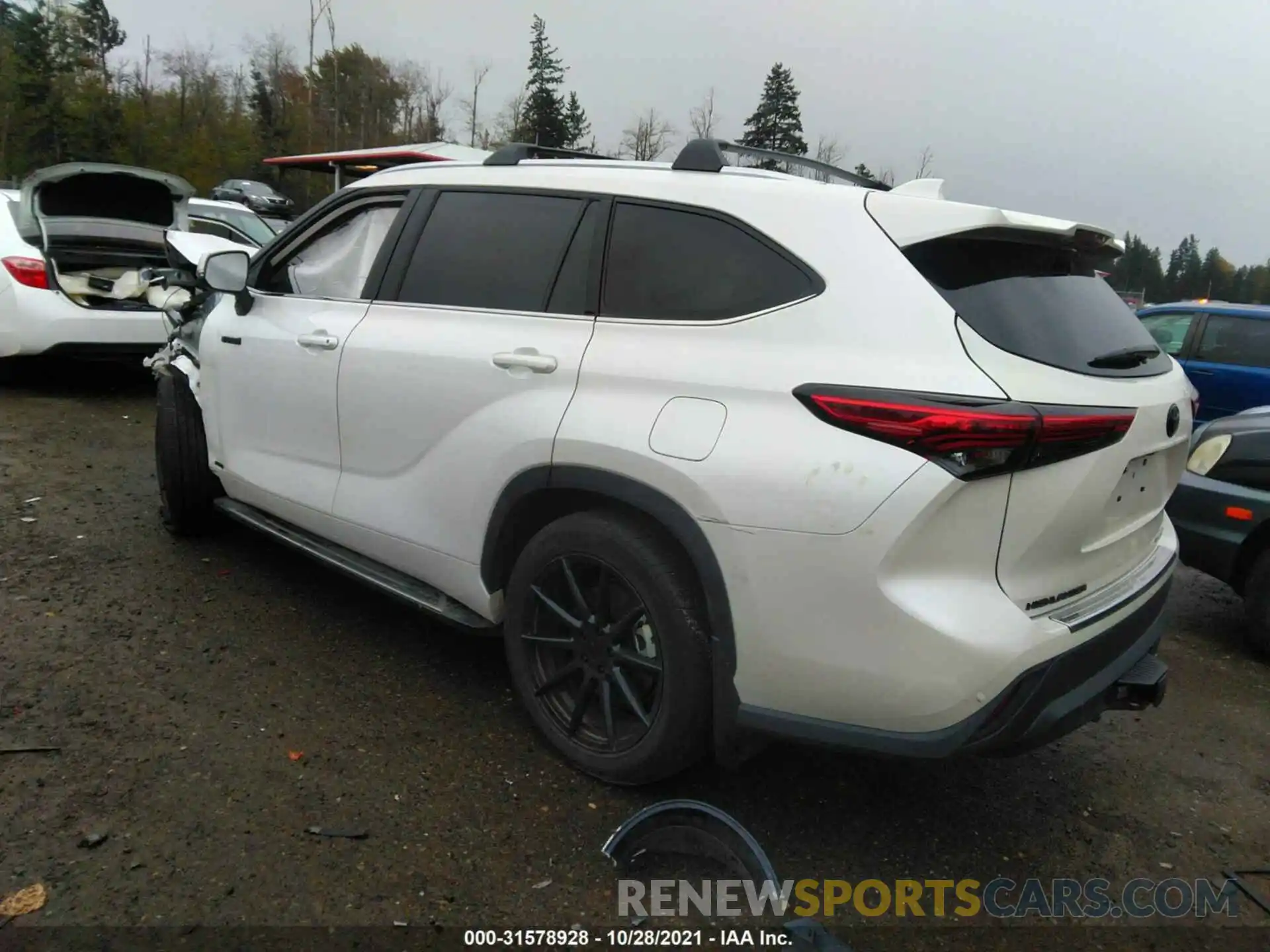 3 Photograph of a damaged car 5TDEBRCH3MS018274 TOYOTA HIGHLANDER 2021