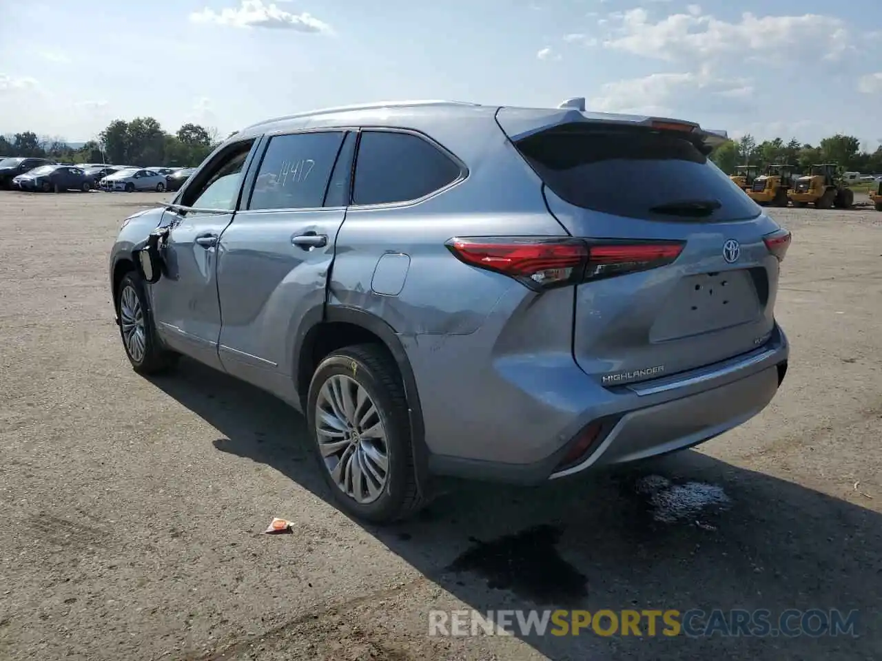 3 Photograph of a damaged car 5TDEBRCH3MS043921 TOYOTA HIGHLANDER 2021