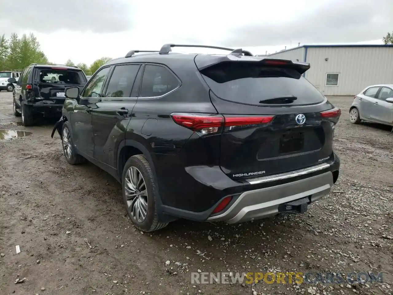 3 Photograph of a damaged car 5TDEBRCH3MS060444 TOYOTA HIGHLANDER 2021