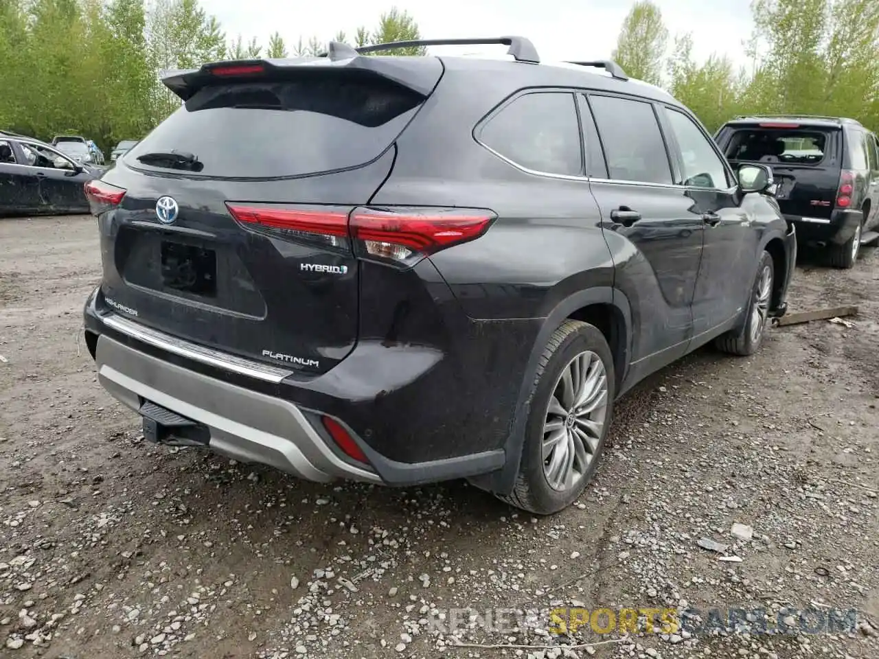 4 Photograph of a damaged car 5TDEBRCH3MS060444 TOYOTA HIGHLANDER 2021