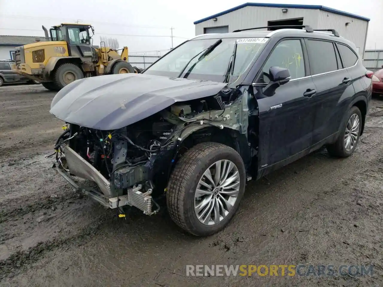 2 Photograph of a damaged car 5TDEBRCH3MS068480 TOYOTA HIGHLANDER 2021