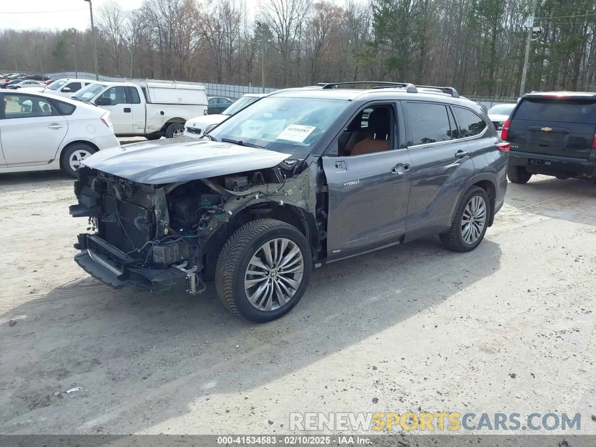 2 Photograph of a damaged car 5TDEBRCH4MS026853 TOYOTA HIGHLANDER 2021