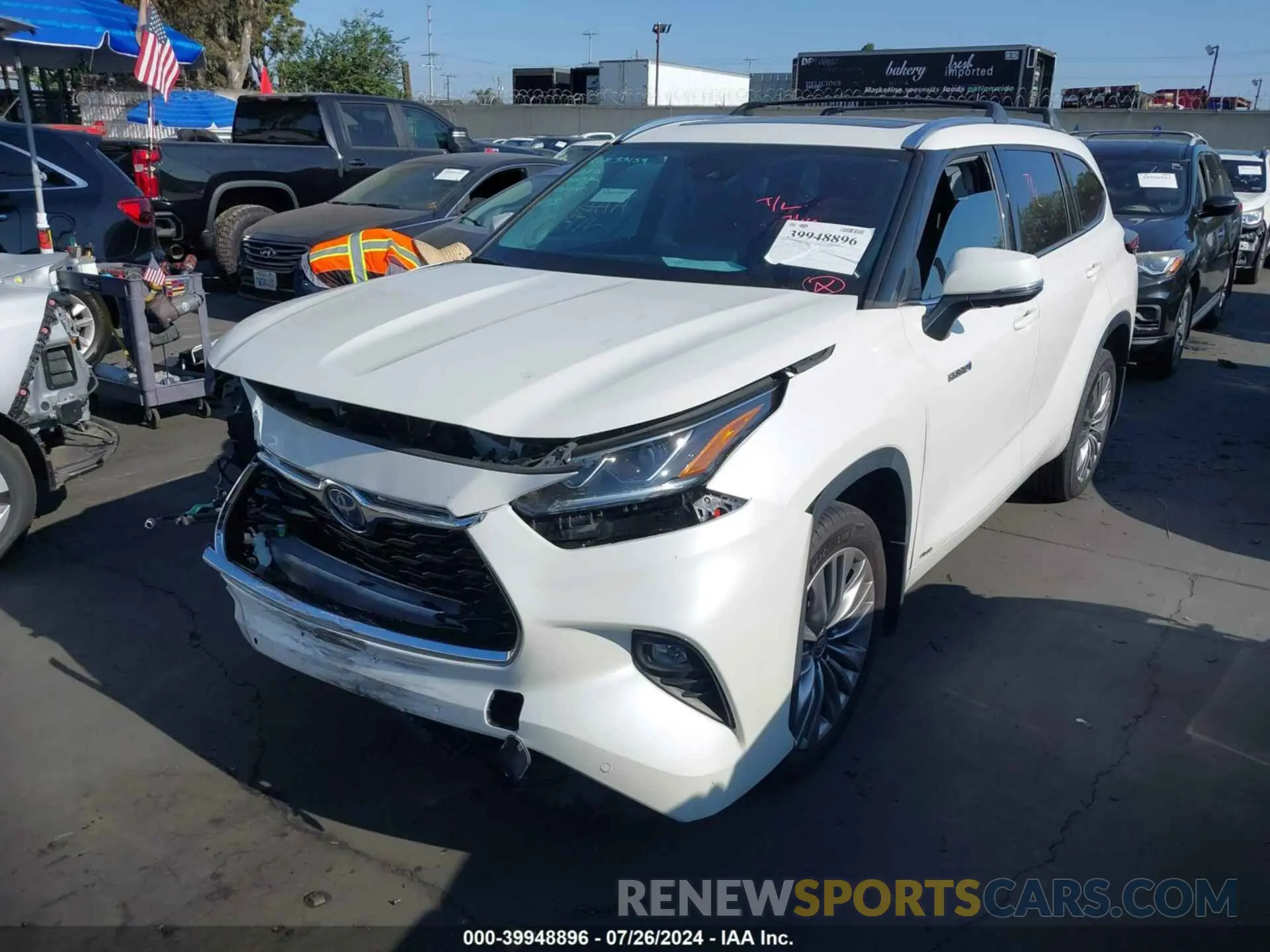 2 Photograph of a damaged car 5TDEBRCH4MS027775 TOYOTA HIGHLANDER 2021