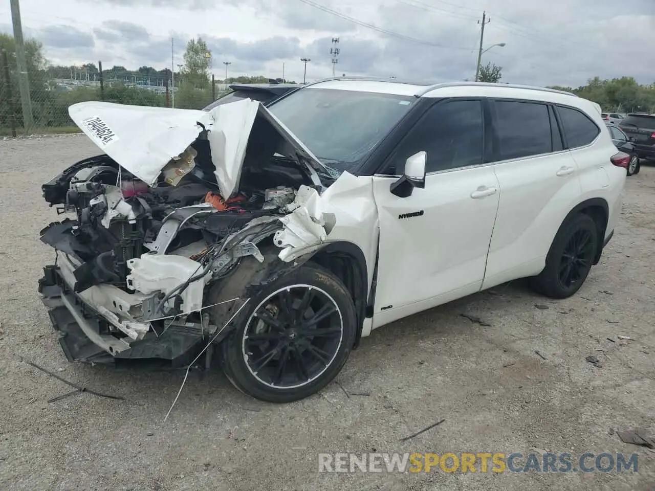1 Photograph of a damaged car 5TDEBRCH5MS016560 TOYOTA HIGHLANDER 2021