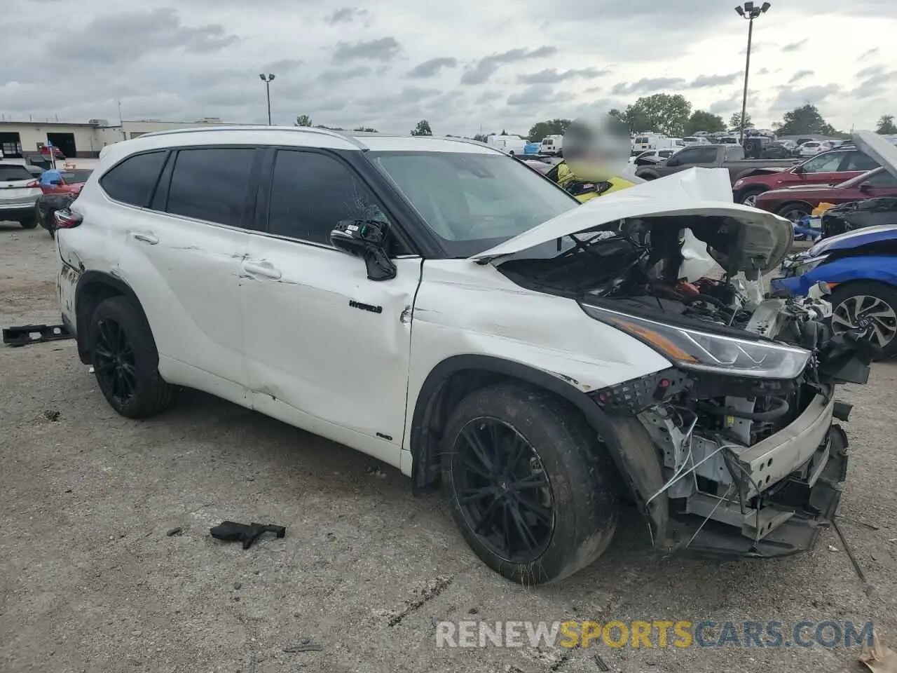 4 Photograph of a damaged car 5TDEBRCH5MS016560 TOYOTA HIGHLANDER 2021