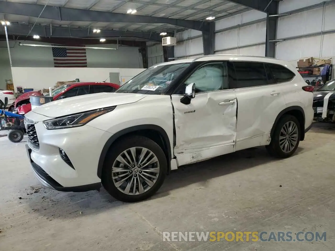 1 Photograph of a damaged car 5TDEBRCH5MS027980 TOYOTA HIGHLANDER 2021