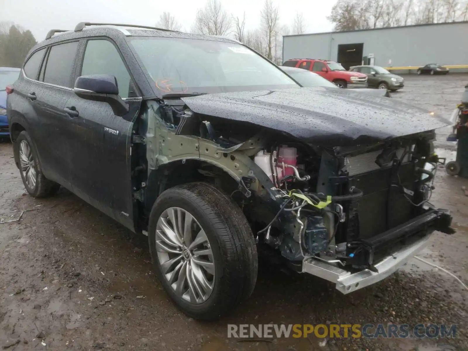 1 Photograph of a damaged car 5TDEBRCH6MS016230 TOYOTA HIGHLANDER 2021