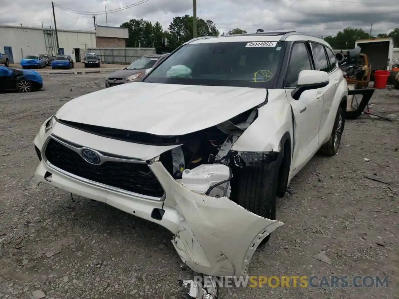 2 Photograph of a damaged car 5TDEBRCH7MS020691 TOYOTA HIGHLANDER 2021