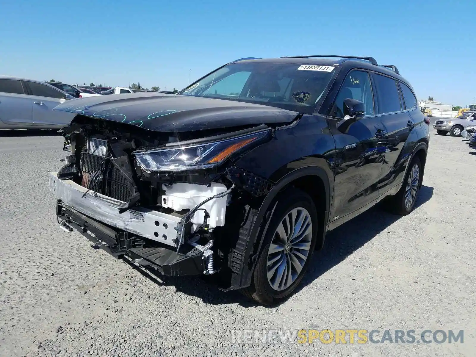 2 Photograph of a damaged car 5TDEBRCH7MS021985 TOYOTA HIGHLANDER 2021