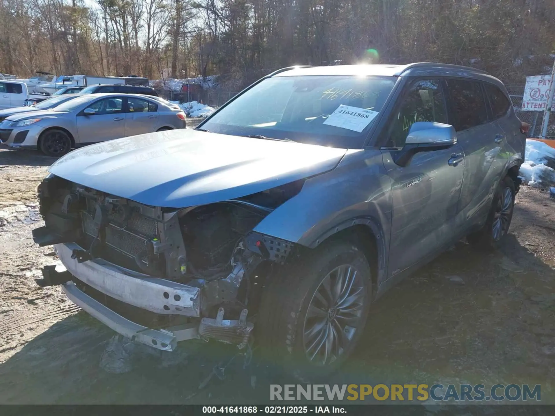 2 Photograph of a damaged car 5TDEBRCH7MS025826 TOYOTA HIGHLANDER 2021