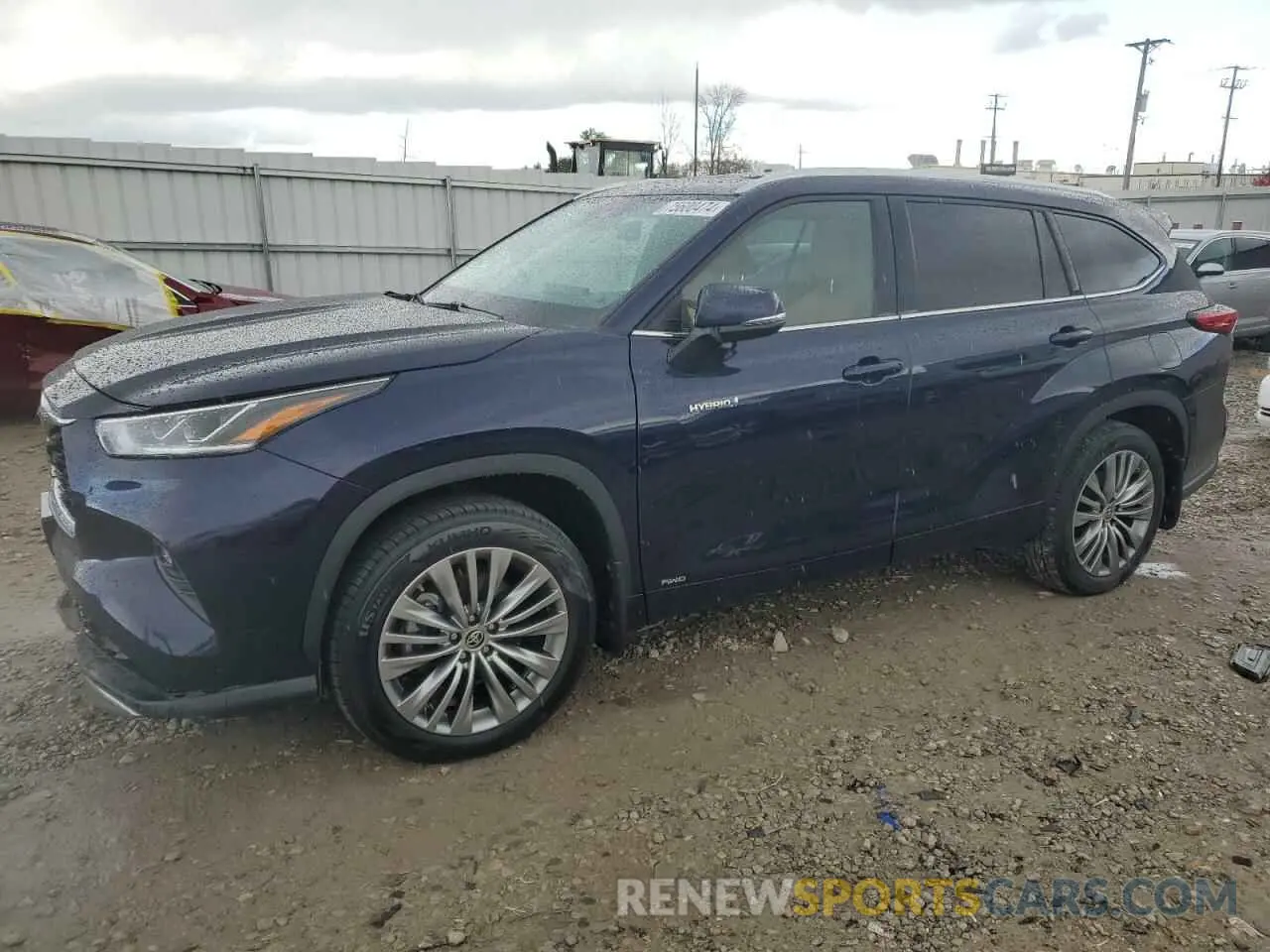 1 Photograph of a damaged car 5TDEBRCH7MS065890 TOYOTA HIGHLANDER 2021